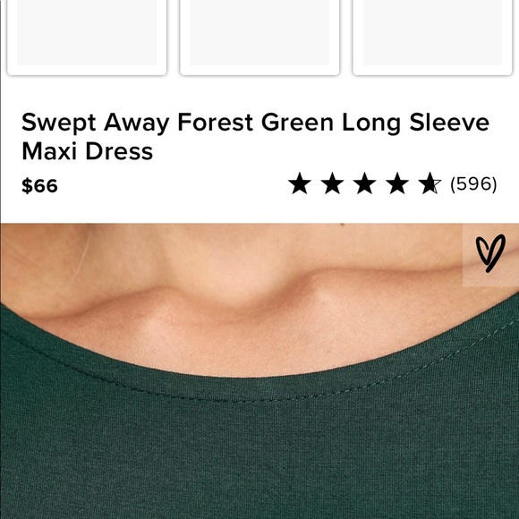 Lulu’s Forest Green Maxi Dress - Picture 3 of 3